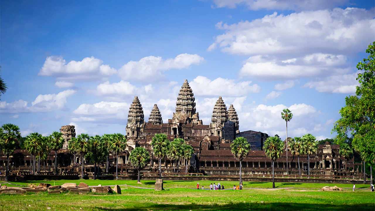 Angkor Wat aerial view, Siem Reap, Cambodia